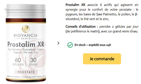 Prostalim XR avis médecin et pharmacie